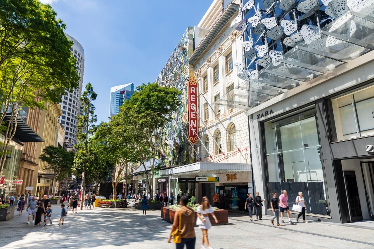 An image of the Regent on the Queen Street Mall.