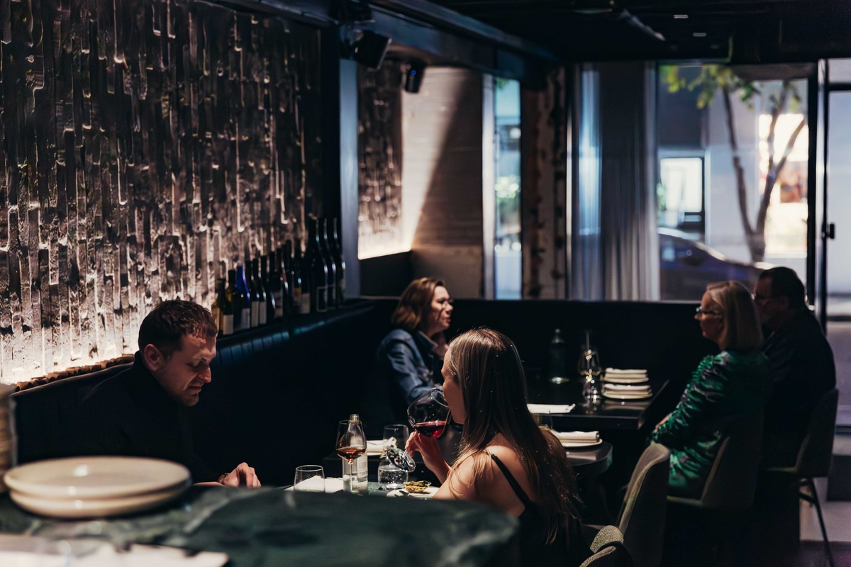 Patrons dining at Essa restaurant in Fortitude Valley.