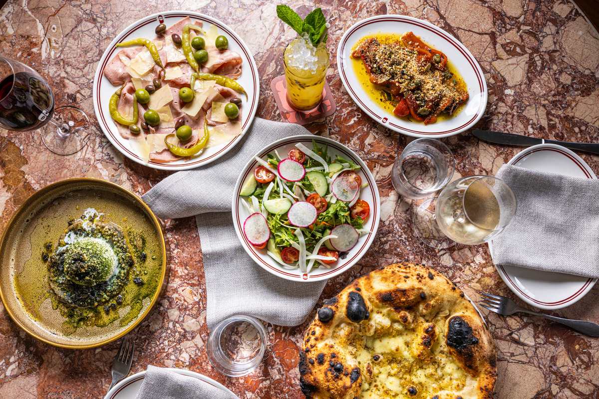 A range of share plates from Sasso Italiano restaurant.